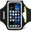 QinyOulhause Bracciale Sportivo con Supporto per Auricolari - PortaCellulare per Corsa - Fascia da Braccio per iPhone 16/15/14 Pro, Galaxy S25 Edge/S25/S24/S23, Huawei, Xiaomi, Google Pixel fino a 6,8