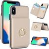 Generic Custodia a portafoglio per iPhone Xs Max con porta carte, custodia in pelle con blocco RFID, anello girevole a 360°, supporto con chiusura magnetica, antiurto, custodia per telefono per iPhone Xs Max