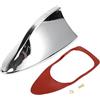 A ABSOPRO Antenna Pinna Di Squalo Segnale 1 Pezzo Argento Per Auto ABS | Dimensioni 17x7.7x7cm Installazione Adesiva Per SUV Camion Fuoristrada Riduce Resistenza Aria Migliora Decorazione