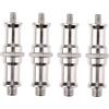 HEMOTON Adattatore Treppiede 1/4 a 3/8 in Ferro Argento 4 Pezzi | Ball Head e Trigger, Assemblaggio Semplice, Precisione Lavorata, Anti-usura