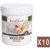 Krauterhof Vaselina profumata con Vaniglia e Burro di Cacao - Kit Maxi Risparmio con 10 barattoli da 100 ml