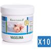 Krauterhof Vaselina Bianca - Kit Maxi Risparmio con 10 Barattoli da 250 ml