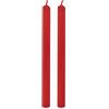 Cereria Di Giorgio - 8 Candele Cilindriche - Diametro 2,2 cm Altezza 25 cm - Colore Rosso - Durata 8 ore