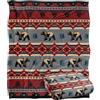 LOGOVISION Jq Licensing Southwest Lodge Bear Coperta super morbida al tatto setoso - 152 x 127 cm