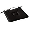 ED ENJOY HOME Enjoy Home 2007AUG040040 - Cuscino per Sedia, in Cotone, 40 x 40 cm, 100% Cotone, Nero, 40 x 40