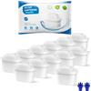 BREAUILL Cartucce filtro dell'acqua, ricambio per Brita Maxtra Pro All-in-1, Maxtra+ Plus, BREAUILL filtro dell'acqua compatibile con bollitore Brita Marella, riduce impurità e odori (12 pezzi)