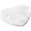 NKlaus Selenite - Ciotola a forma di cuore, 10x8x2 cm, per gioielli, pietre preziose e candele, lucidata a mano, per meditazione e lavoro energetico, decorazione spirituale