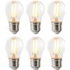 Nordlux, lampadine LED intelligenti E27 Mini Globe Clear Filament, dimmerabili, 5 W, 600 lumen, bianco regolabile 2200K-6500K, compatibili con Amazon Alexa e Google Assistant (richiede hub), controllo