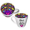 WPL Gifts Hug in a Mug There - Tazza da tè e caffè, 250 ml