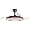 LEDKIA LIGHTING Ventilatore da Soffitto Kleon Marrone con Luce LED CCT 2560 lm, Motore DC 15W Silenzioso ed Efficiente, Pale Retrattili, 6 Velocità, 106 cm, Telecomando