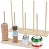 UNICRAFTALE Organizer per nastri in legno, supporto per bobine di stoccaggio, organizer per bobine di filo, supporto per cucito, fai da te, nastro a rete, ghirlanda, uncinetto, arte, confezione regalo