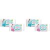 Fria Easy Classic Carta Igienica Umidificata con Aloe Vera ad Effetto Emolliente, Tessuto Gettabile nel WC, Dermatologicamente Testate, Confezione da 50 Salviette