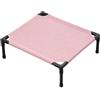 Sharplace Accessori per Cuccia rialzata e rinfrescante per Cani, Robusta, Traspirante, spaziosa, Portatile per terrazzo, Prato, Giardino, Soggiorno, Rosa, L