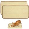 Adiwo 25 x 50 cm, Tappetino Tiragraffi per Gatti in Sisal Naturale, Anti Scivolo, Protezione Divano Graffi Gatto per Mobili Divani Pareti Gambe Letto Armadi Porte, Colore Beige, 2 Pezzi