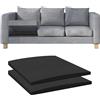 Flipped Warmth Pannelli di supporto per divano, 60x60cm 2 pezzi, Nero cuscino di supporto per divano, letto, divano, Cuscino di supporto per divano per sedile cedente, pannelli di supporto per divani