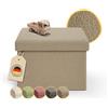 Laleni Panca Contenitore - Panca Camera da Letto 41x31 cm - Pouf Contenitore Camera da Letto - Poggiapiedi per Divano - Marrone Talpa