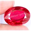 32.45 CT Naturale Sangue Rosso Rubino Ovale Certificato Mozambico Stupendo Gemma