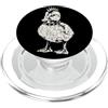 Punk Duck Studio Colletto a spillo con grafica punk a forma di anatroccolo, motivo: anatroccolo PopSockets PopGrip per MagSafe