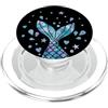 Cute Purple Blue Mermaid Scales Cell Pho Little Black Mermaid Phone Grip Blue Purple Mermaid Scales PopSockets PopGrip per MagSafe