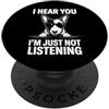 Miniature Bull Terrier Fun Bull Terrier Bull Terrier in miniatura divertente Bull Terrier in miniatura PopSockets PopGrip Adesivo