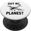 Funny RC Plane Gifts for Men and Women Aereo RC Telecomando Racing RC Aereo PopSockets PopGrip Adesivo