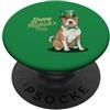Pitbull Terrier Puppy Lover PS Buon giorno di San Patrizio Pitbull Terrier San Patrizio PopSockets PopGrip Adesivo