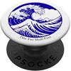 North of the South Outfitters This Too Shall Pass - Impugnatura per telefono, motivo onde oceaniche PopSockets PopGrip Adesivo