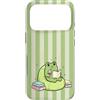 Animal Print Cute And Fun Custodia per iPhone 17 Pro Carino Kawaii Rana Bookish Rospo Verde Divertente Tè Matcha