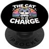 Cat Mom And Cat Dad Design The Cat Is In Charge PopSockets PopGrip Adesivo