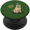 Golden Doodle Puppy Lover PS Felice giorno di San Pawtrick - Golden Doodle giorno di San Patrizio PopSockets PopGrip Adesivo