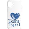Diabetes Awareness Designs Custodia per iPhone 16 Plus Team Type 1 Supporto per la sensibilizzazione al diabete