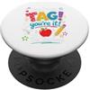 Last Day Of School Vibes Dear Parents Tag You're It The Teachers Last Day of School PopSockets PopGrip Adesivo
