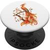 Birds of Mahjong Apparel Piastrella decorativa Mahjong Phoenix Bird Cherry Blossoms Floral Lover PopSockets PopGrip Adesivo