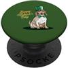 Dachshund Puppy Lover PS Felice giorno di San Pawtrick - Bassotto San Patrizio zampa PopSockets PopGrip Adesivo