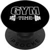 fitness gym trainer muscle dumbbell body Allenamento muscolare in palestra PopSockets PopGrip Adesivo