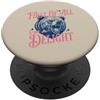 Sarcastic Feral Funny Delight Humor Vint Divertente sarcastico mamma orso prima di tutto Io sono una delizia retrò PopSockets PopGrip Adesivo