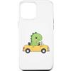 Lil Dino Driver Apparel for Kids Custodia per iPhone 12 Pro Max Carino Dino Guida Giallo Auto Kawaii Dinosauro Viaggio Ragazzi Ragazze