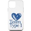 Diabetes Awareness Designs Custodia per iPhone 12 mini Team Type 1 Supporto per la sensibilizzazione al diabete