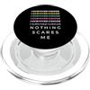 Warrior Awareness Fighter Studio Sono sopravvissuto al cancro Niente mi spaventa Lotta grafica retrò PopSockets PopGrip per MagSafe