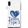 Diabetes Awareness Designs Custodia per iPhone XS Max Team Type 1 Supporto per la sensibilizzazione al diabete