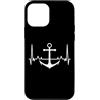 Segeln Anker Herzschlag Meer Angeln Custodia per iPhone 12 mini Ancora battito cardiaco mare pesca vela