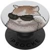 PopSockets - Impugnatura per telefono a forma di gatto, motivo: gatto pixel PopSockets PopGrip Adesivo