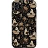 Spooky Ghost and Cat in a Bathroom Custodia per iPhone 11 Pro Max Gatto fantasma gotico floreale spettrale bagno vintage occulto