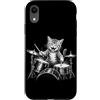 Drumming Cat Playing Drums Gifts Men Wom Custodia per iPhone XR Gatto che suona la batteria batterista Bacchette per batteria Musica rock