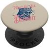 Sarcastic Feral Funny Delight Humor Vint Divertente gatto sarcastico prima di tutto I'm A Delight Retro anni '80 '90 PopSockets PopGrip Adesivo