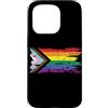 Inclusive Equality & LGBTQ Pride Co. Custodia per iPhone 15 Pro Progress Pride Flag LGBTQ uguaglianza Tattered Grunge