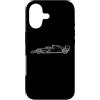 Driver Dept. Custodia per iPhone 17 Minimalista Open Wheel Race Car Silhouette Monoposto Sideview