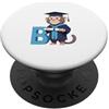 Timowo Studio Scimmia Lettera B Motivo Laurea PopSockets PopGrip Adesivo
