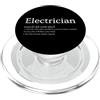 Electrical Expert Designs Definizione di elettricista per Funny Sparky PopSockets PopGrip per MagSafe