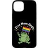 Proud Ally Frog Free Mom Hugs Tees Custodia per iPhone 15 Plus Mamma Gratis Abbraccia LGBTQIA+Ally Pride Month Frog